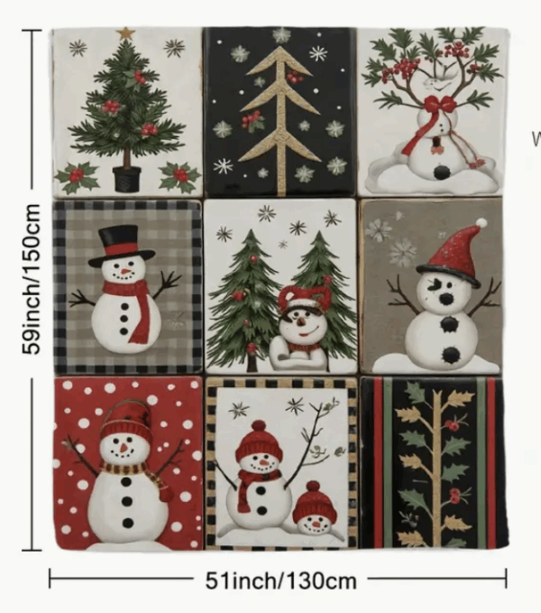Christmas throw