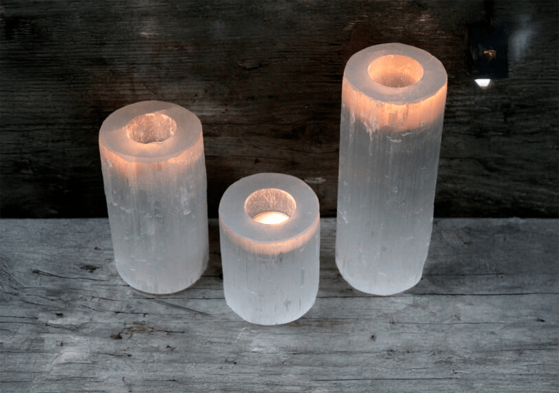Soft Glow, Strong Energy: Selenite Candle Holders for a Calmer Space