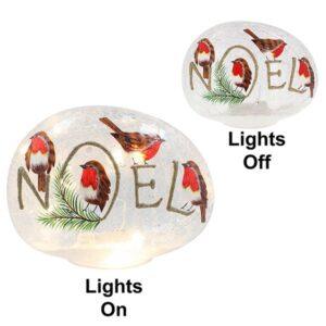 Xmas Crackle LED Egg Noel:Robins