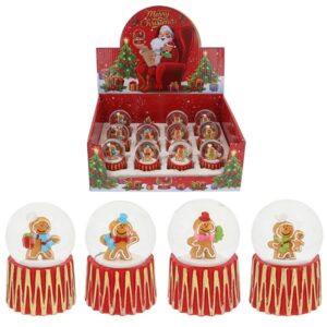 Christmas Gingerbread Man Water Globes – 4 Styles