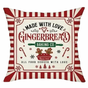 made with love gingerbread cushion 45x45