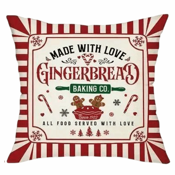 made with love gingerbread cushion 45x45