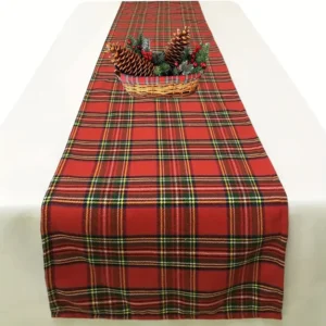 Red Tartan Table Runner