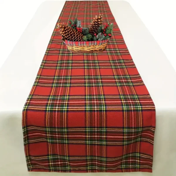 Red Tartan Table Runner