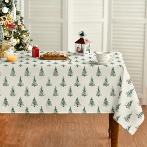 Christmas Tree Print Tablecloth – 132 x 177 cm