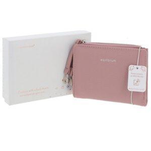 Equilibrium Small Pink Purse with Charms – RFID Protection