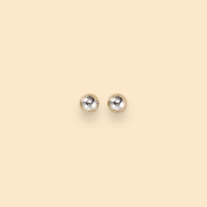 Classic Sphere Stud Earrings 0.8cm – Timeless Silver Style