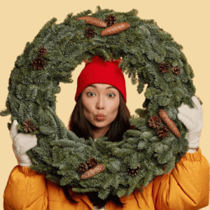 Festive Wreath Workshop Pershore - oneandevery.co.uk