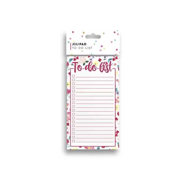 To Do List 18x10cm 60 Sheets Floral