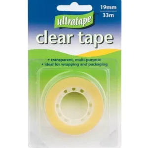 Ultratape Tape Clear 19mm x 33M