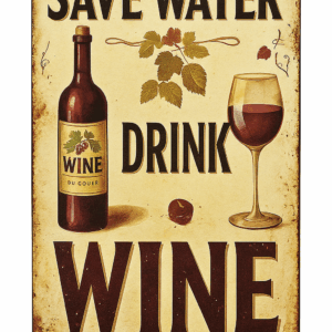 save water drink wine
