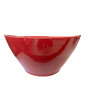 Fire and Water - Large Deep Bowl - Red