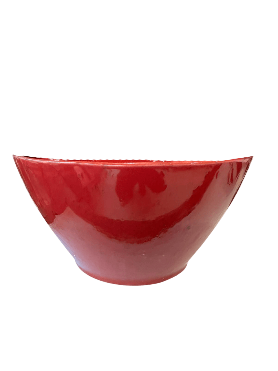 Fire and Water - Large Deep Bowl - Red