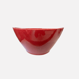 Fire and Water - Large Deep Bowl - Red