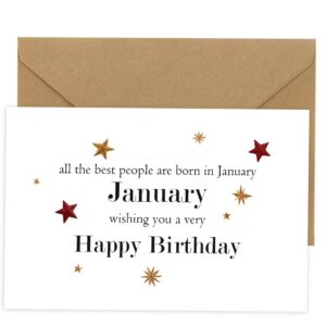 all the best pople are born in January card