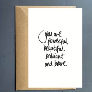 your poweful brilliant card