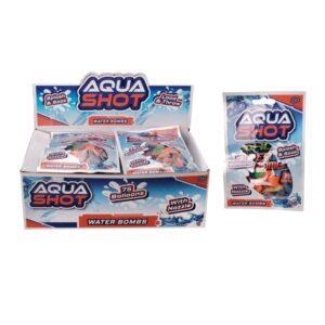 aqua shot water bombs 75 pack colourful water balloons with nozzle