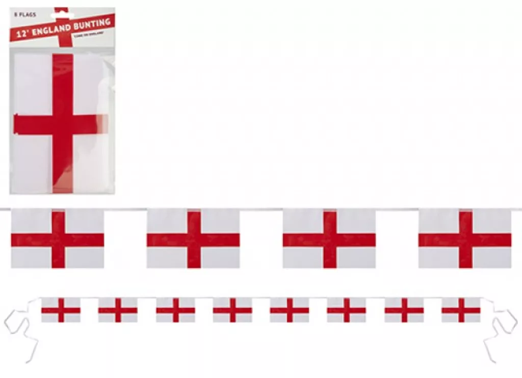 England bunting, St George flag bunting, England decorations