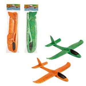 kids foam glider plane toy in bright colours outdoor flying toy