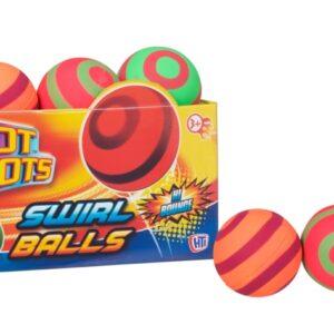 colourful swirl bouncy ball soft kids toy for play