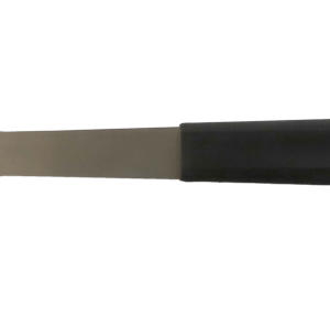 stainless steel barbecue fork with black handle for grilling
