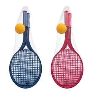 kids soft tennis set with rackets and ball outdoor toy