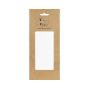 Pack of white tissue paper sheets for gift wrapping and gift bags