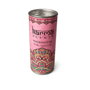Karma Scents Rose Fragrance Oil 15ml in decorative pink gift tube