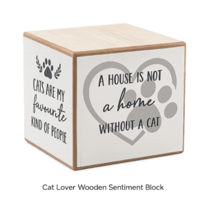 cat lover gift, wooden cat sign, cat sentiment block